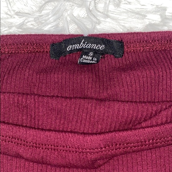 Ambiance Off the Shoulder Crop Top - Picture 2 of 3